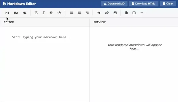 Markdown editor demo generated by Letta Code agent