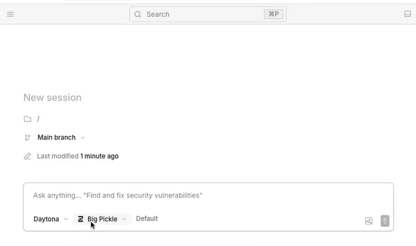 Web app demo generated by OpenCode coding agent